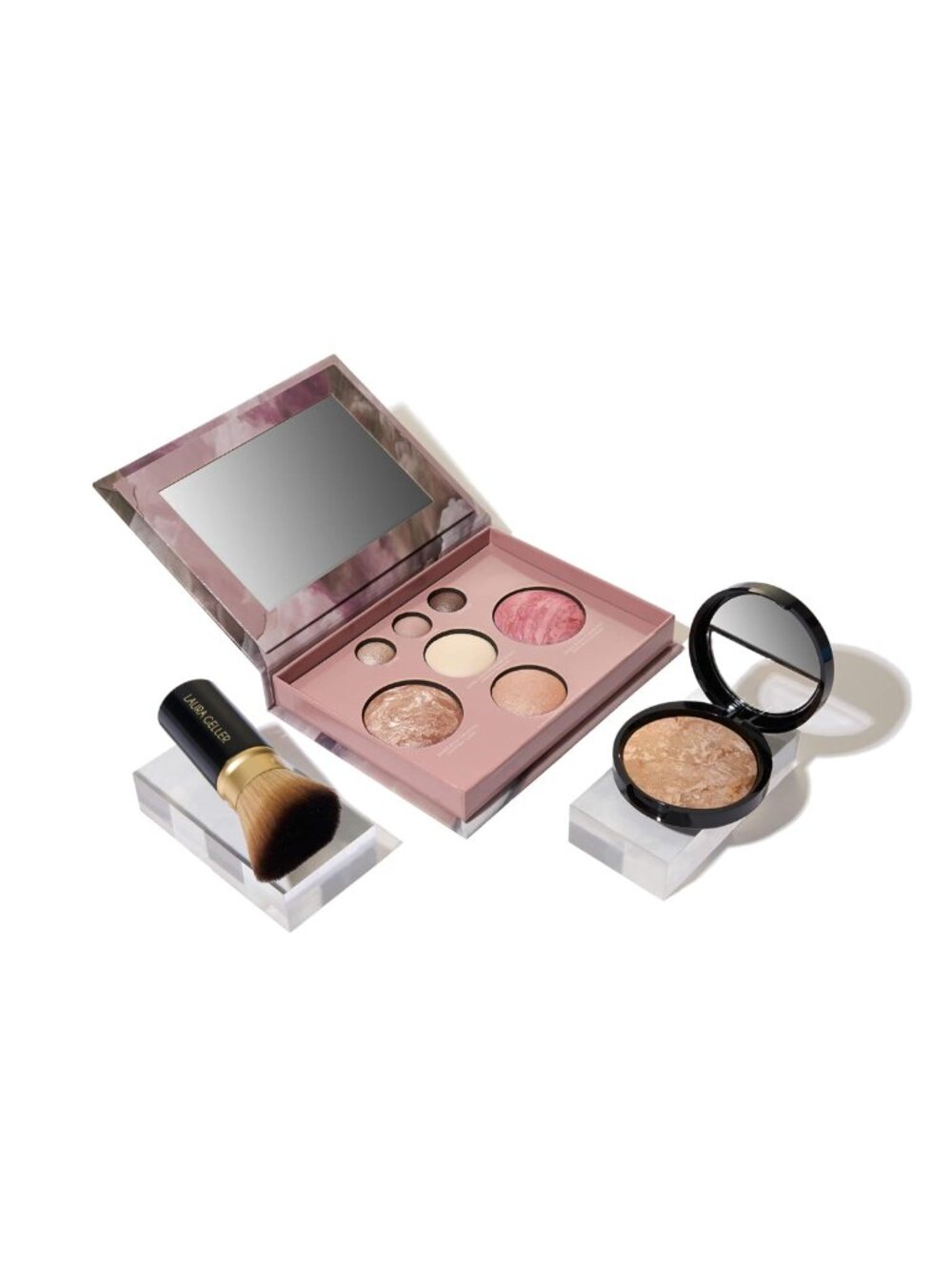 Laura Geller Baked Full Face Makeup Set Kabuki Brush Medium